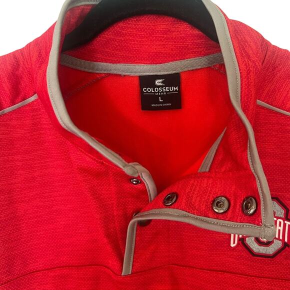 OHIO STATE Colosseum Athletics Buckeyes Quarter-Snap Jacket SZ L NWT - Picture 9 of 14